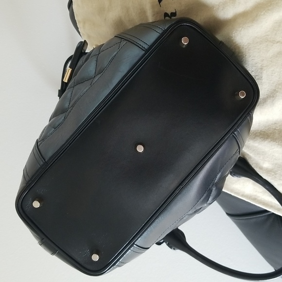 like new Burberry Medium Prorsum Black Calfskin Quilted Baby Beaton Bag - Picture 12 of 15